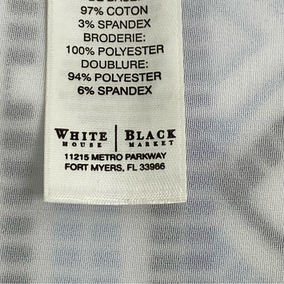 White House Black Market Aztec Pattern Embroidered Pencil Skirt Size 8 - Picture 8 of 8